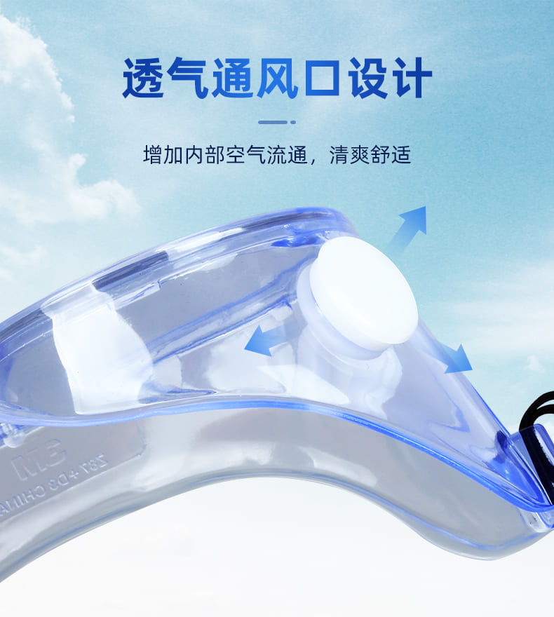 3M 1621AF 防护眼罩 （无色镜片，防雾、防紫外线）